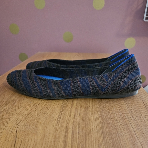 Rothy's Sapphire Zebra Square Toe - Picture 4 of 9
